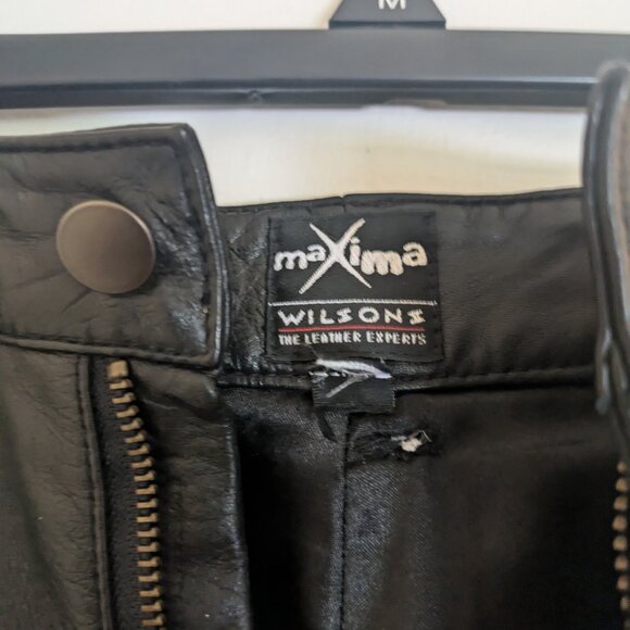 Mens Leather Pants Wilson Maxima - Picture 3 of 3